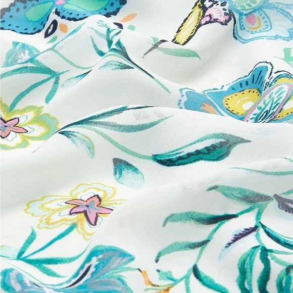 Addition Elle Responsible, Floral Asymmetrical Wrap Midi Dress Size 18 NWOT - Picture 6 of 16